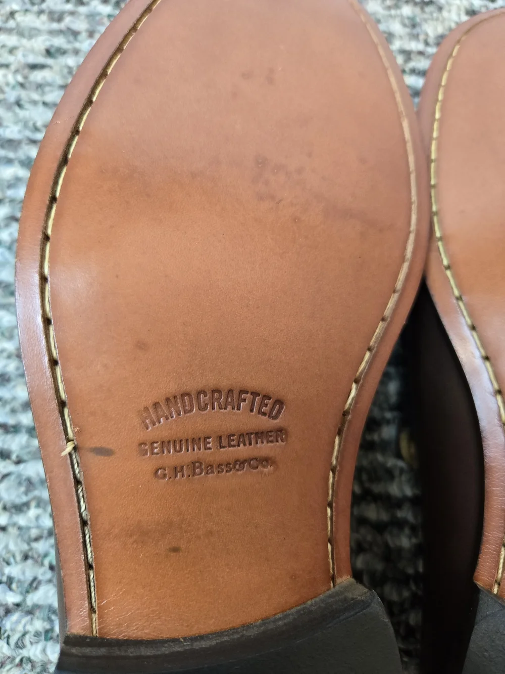 G.H. Bass & Co. Men's Brown Leather Tassel Dress Shoes Size 10.5